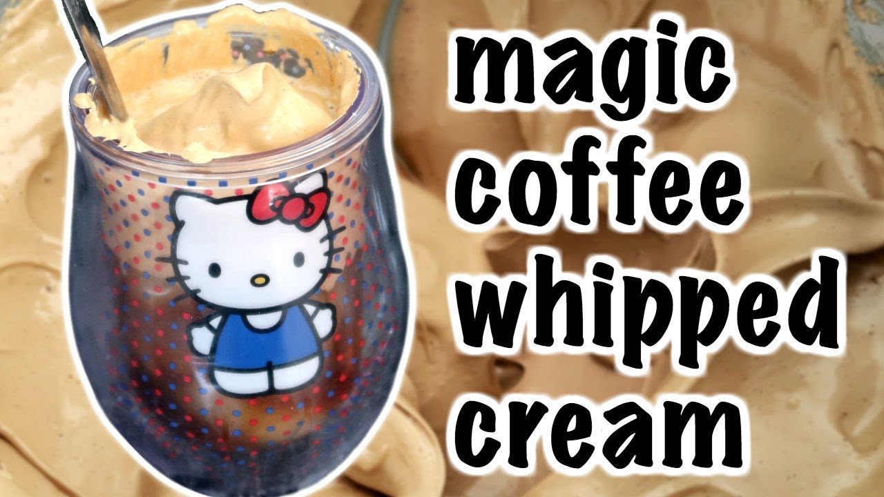 Magic Coffee Whipped Cream: 3 ingredients SUPA EASY!