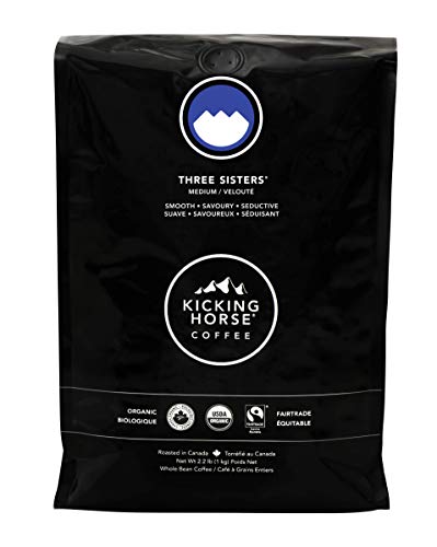 Kicking Horse Coffee, Three Sisters, Medium Roast, Whole Bean, 2.2 Pound –