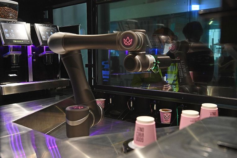 Coffee break? Check out Singapore’s first fully automated robot barista, Singapore Ne…