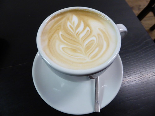 Latte art at Department of Coffee