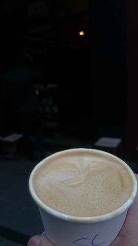 Caffe latte AUD3.80 – Traveller Espresso, Melbourne