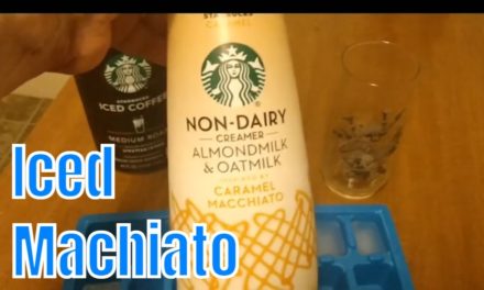 How to Make a  Dairy Free Starbucks Caramel Macchiato