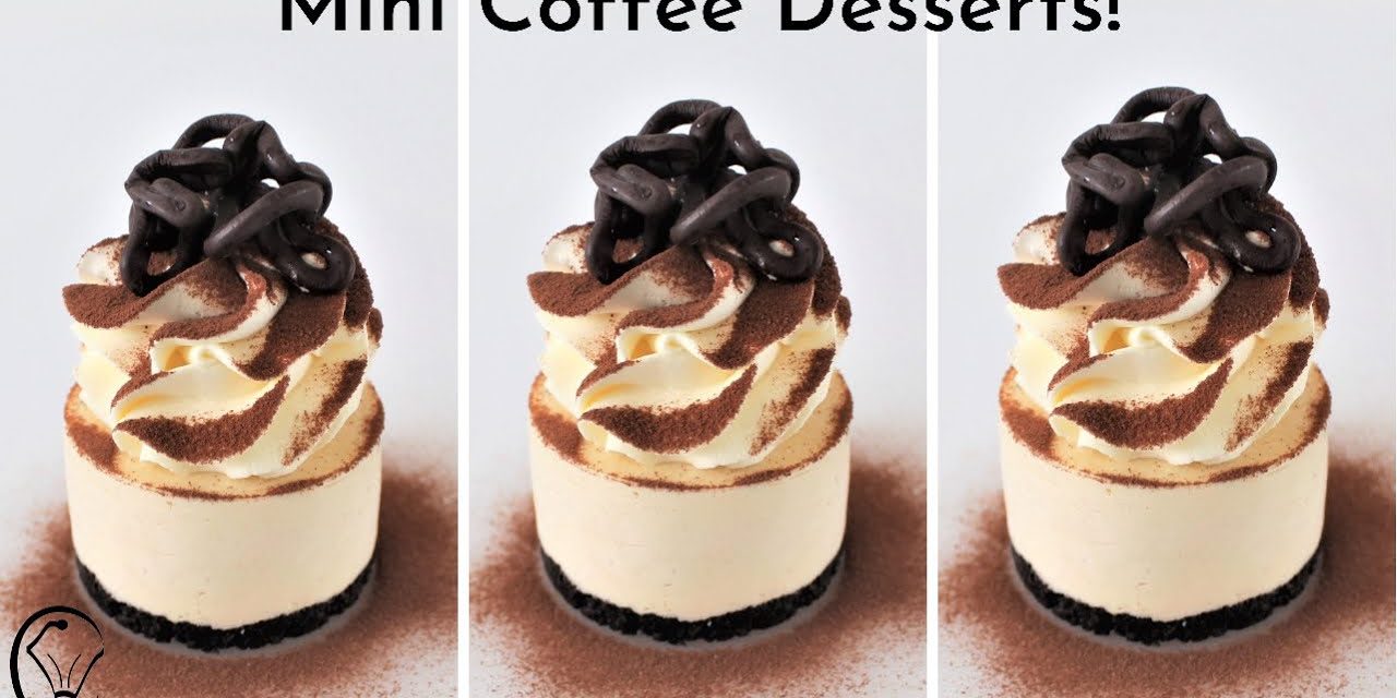 COFFEE Cappuccino Mini Cheesecake Dessert NO BAKE! Make ahead EASY AS! Tastes JUST li…
