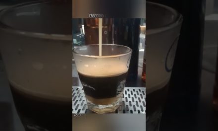 How to make Double Espresso + milk. Shorts
