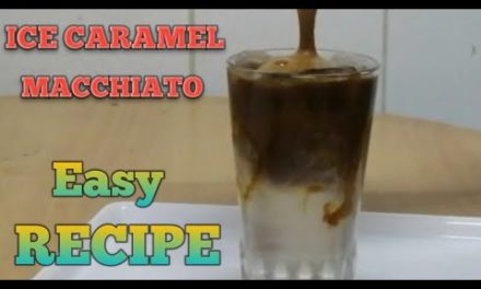 EASY ICE CARAMEL MACCHIATO USING INSTANT COFFEE