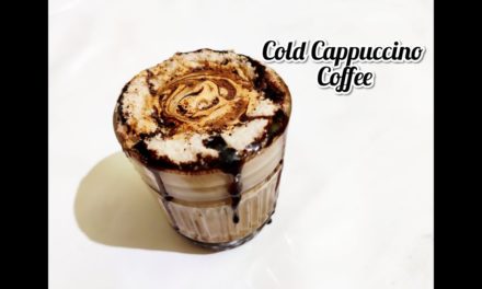cold cappuccino coffee / frothy cold cappuccino coffee / cappuccino coffee recipe
