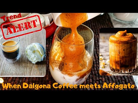 Dalgona Coffee & Affogato Fusion | When Dalgona Coffee meets Affogato #Dalgona #A…