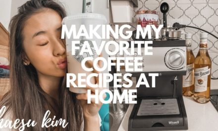 MAKING MY FAVORITE COFFEE RECIPES AT HOME: i bought an espresso machine lol | Ha…