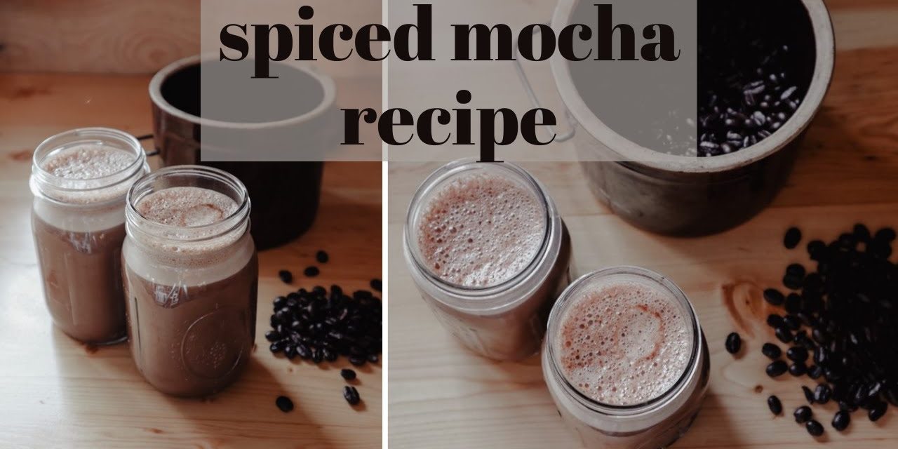 SPICED MOCHA COFFEE RECIPE | A Delicious + Cozy Spiced Mocha | A Perfect Winter + Chr…
