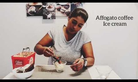 Affogato coffee ice cream (easy & quick desert )