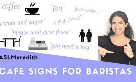 Beginner ASL: Learn Cafe Interaction Signs in American Sign Language