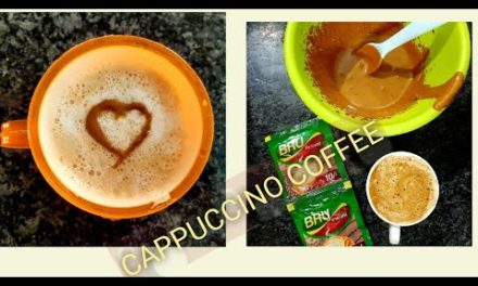 How to make Perfect Cappuccino coffee recipe at home in telugu| 3 Ingredients on…