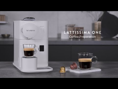 Nespresso Lattissima One – Black Coffee Preparation