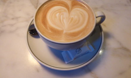 Latte art at the Delauney Counter