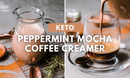 Keto Peppermint Mocha Coffee Creamer | ZERO Net Carb | Sugar Free Peppermint Coffee C…