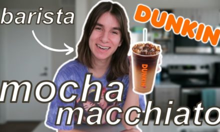 How To Make A Dunkin' Mocha Macchiato At Home // by a barista