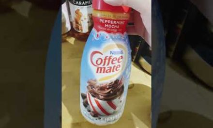 Peppermint Mocha Coffee with Mocha Foam! #shorts #coffee