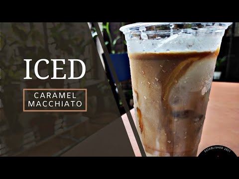 Iced Caramel Macchiato. Not your regular Iced coffee drink.