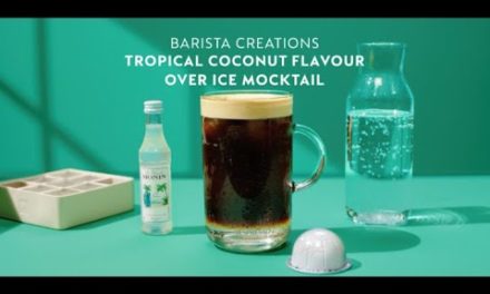 Summer with Nespresso – Tropical coconut flavour over ice mocktail coffee recipe