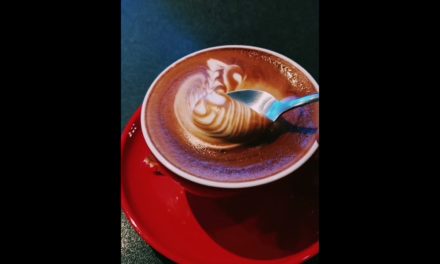 Cafe Latte Swan Art