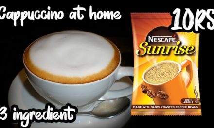 Cappuccino at home only 3 ingredient without coffee machine|10RS-Nescafe Sunrise|Home…