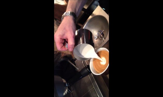 Flat White – Latte Art from Cup, Dublin