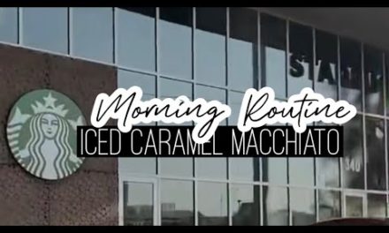 Starbucks coffee | iced caramel macchiato | morning routine | haus of garcias