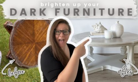 Brighten Up Your Dark Furniture | Free Coffee Table Makeover