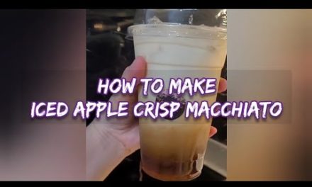 Iced Apple Crisp Macchiato (How to make coffee drinks)