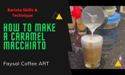 How to make a caramel macchiato ! barista training #faysal #coffee #ART #macchiato