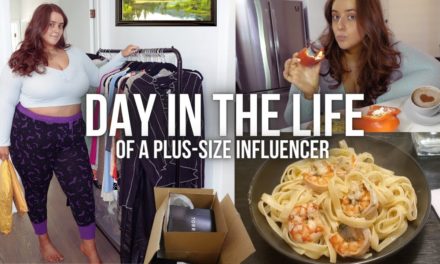 DAY IN THE LIFE of a Plus-Size Influencer (Unboxing PR, Yummy Meals, Outfit Fittings …