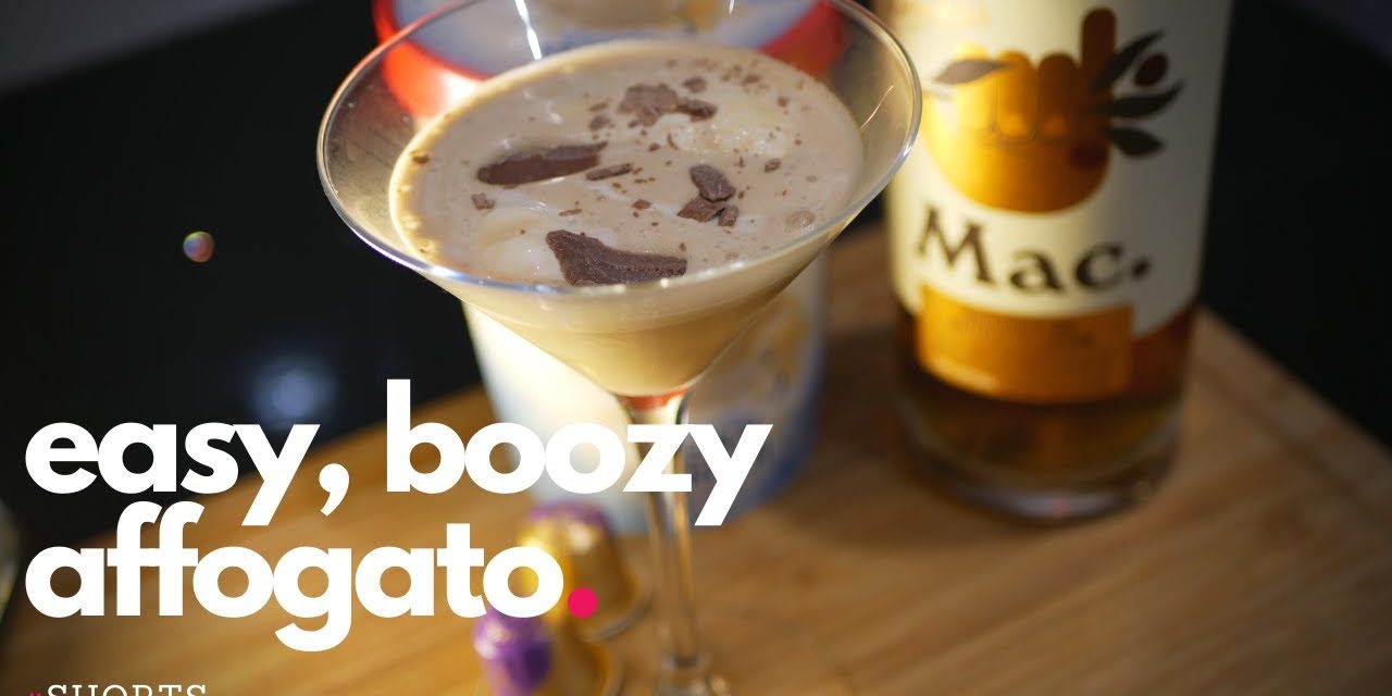 Boozy Iced Coffee – Easy Affogato #shorts