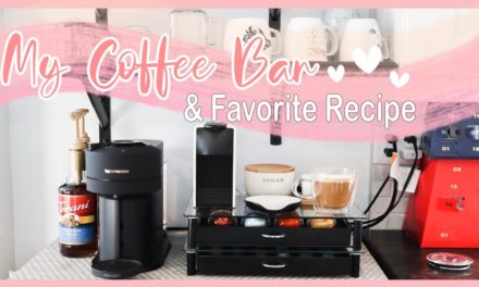 Nespresso Coffee Bar Set Up ( Plus My Favorite Latte Recipe!)
