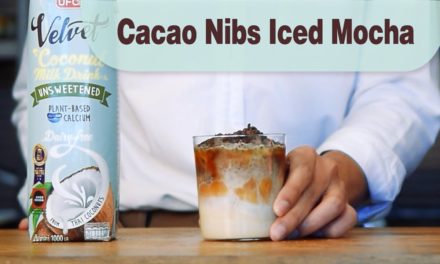 Quick & Easy Cacao Nibs Iced Mocha | DIY Coffee | UFC Velvet Coconut Milk