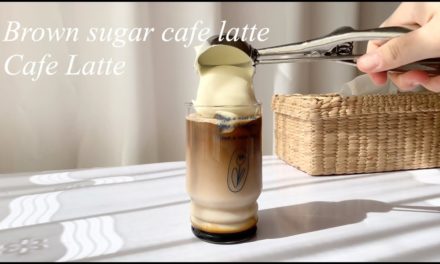 Home Cafe: Brown sugar cafe latte , Cafe latte