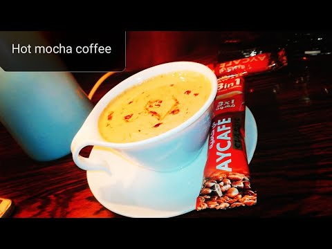 Hot mocha coffee | How to make mocha coffee | 3 in 1 coffee recipe | chocolate coffee…