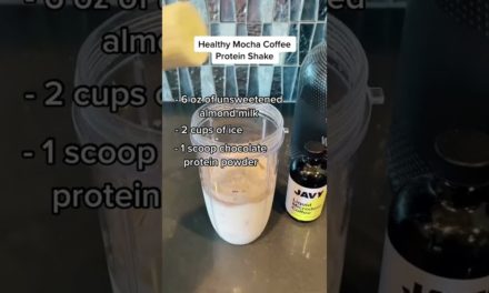 Healthy Mocha Coffee Protein Shake Recipe 😋👌