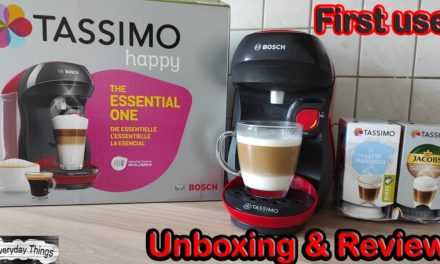 Bosch Tassimo Happy coffee maker first use, – Unboxing & Review, How to use