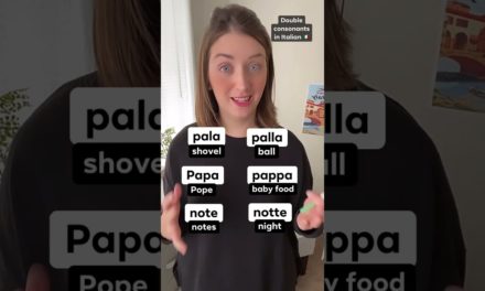 Learn double consonants in Italian #shorts
