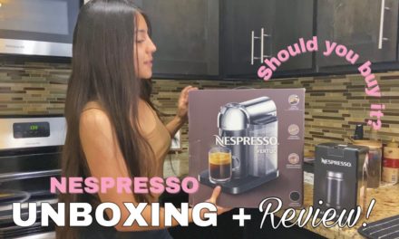 NESPRESSO VERTUO UNBOXING + REVIEW (make my first iced caramel macchiato with me!♡)