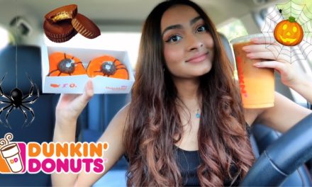 *NEW* Dunkin' Donuts Peanut Butter Cup Macchiato & Spider Donut 🕸🎃