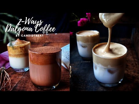Dalgona Coffee Recipe | 2 Ways Dalgona Coffee | Dalgona Mocha Coffee | Chocolate Dalg…