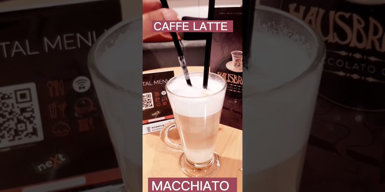 CAFFE LATTE MACCHIATO WITH CARAMEL