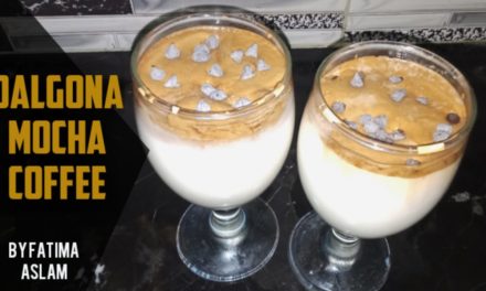 Dalgona mocha coffee recipe without machine ||FATIMA ASLAM