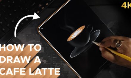 Cafe Latte Drawing using Procreate on iPad Pro | illustration