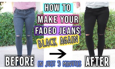 How To Make Your Faded Jeans Black Again In Just 5 Minutes|TheDIYGirl