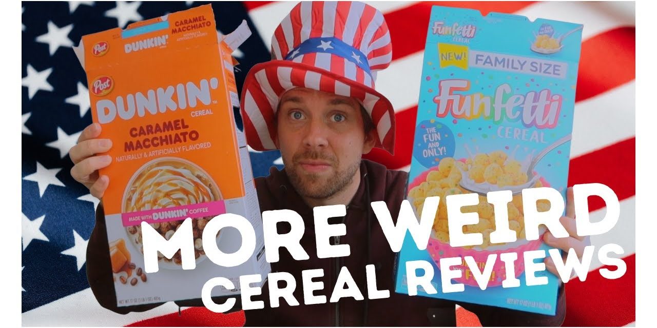 American Cereal Reviews: Dunkin' Caramel Macchiato + Funfetti