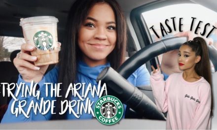 I Tried The New Ariana Grande Drink!! ( iced cinnamon cloud macchiato)