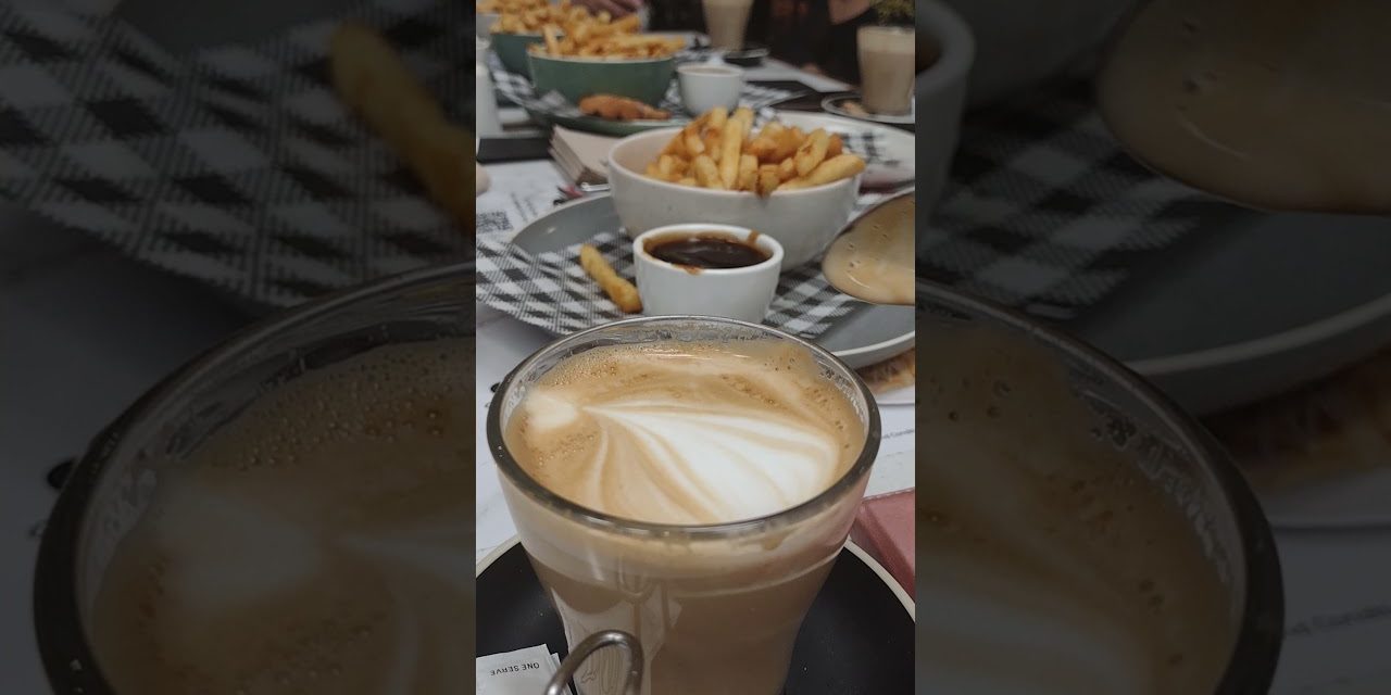 cafe latte in chips