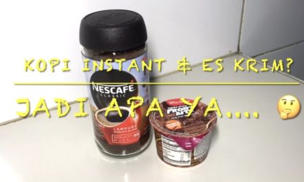 Membuat affogato coffee menggunakan kopi instant | Affogato Coffee recipe
